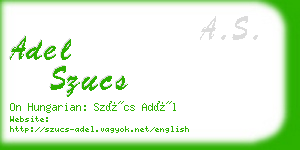 adel szucs business card